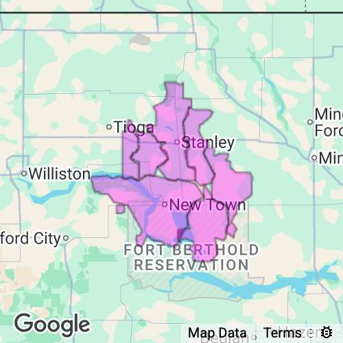Mountrail County North Dakota real estate agent mailing area