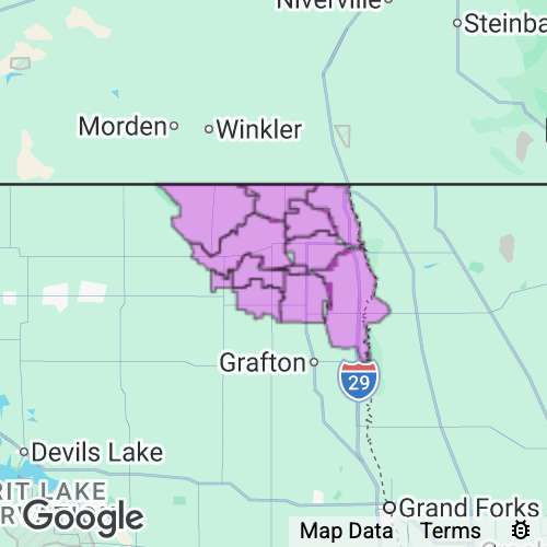 Pembina County North Dakota real estate agent mailing area