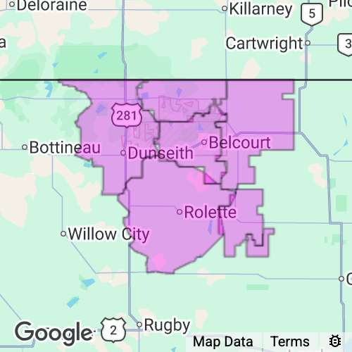 Rolette County North Dakota real estate agent mailing area