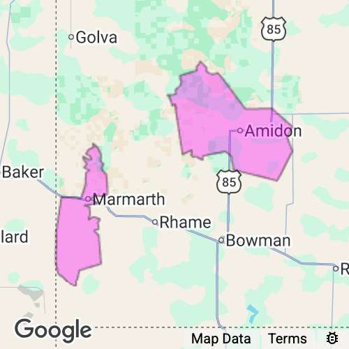 Slope County North Dakota real estate agent mailing area