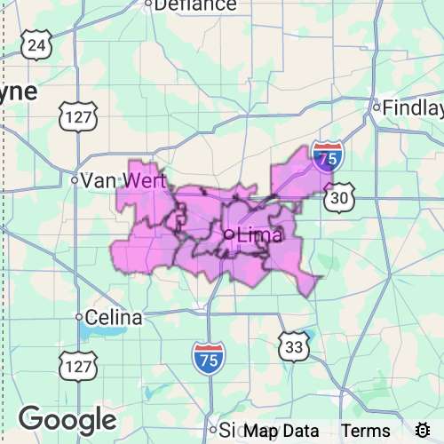 Allen County Ohio real estate agent mailing area