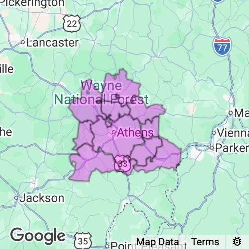 Athens County Ohio real estate agent mailing area