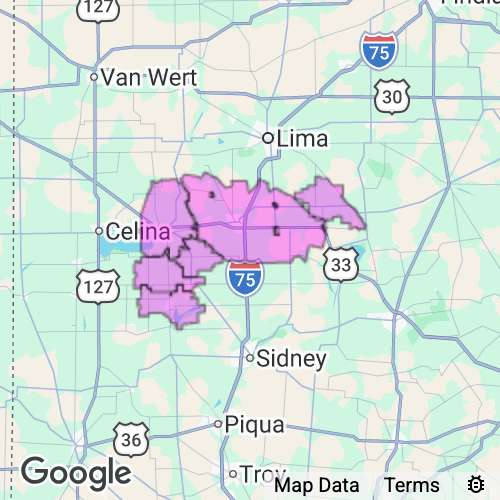 Auglaize County Ohio real estate agent mailing area