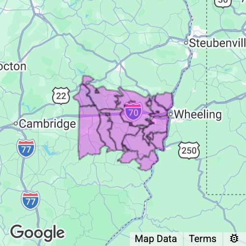 Belmont County Ohio real estate agent mailing area