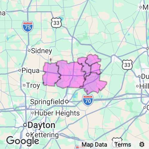 Champaign County Ohio real estate agent mailing area