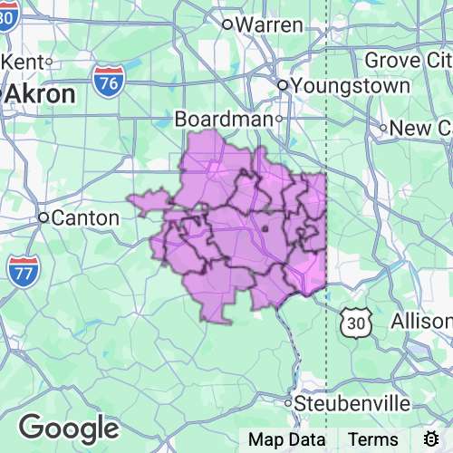Columbiana County Ohio real estate agent mailing area