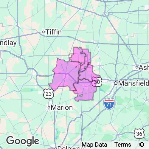 Crawford County Ohio real estate agent mailing area