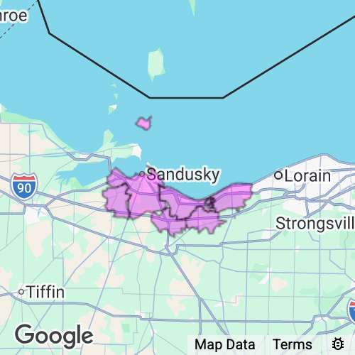 Erie County Ohio real estate agent mailing area
