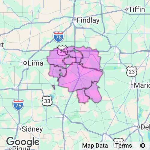 Hardin County Ohio real estate agent mailing area
