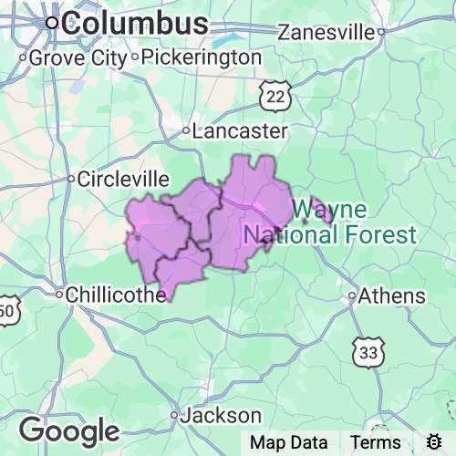 Hocking County Ohio real estate agent mailing area