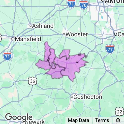 Holmes County Ohio real estate agent mailing area