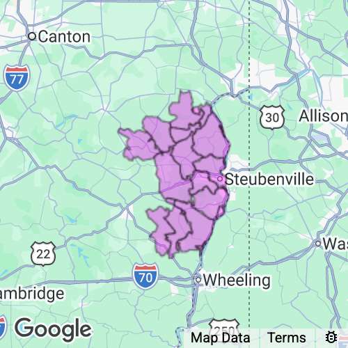 Jefferson County Ohio real estate agent mailing area