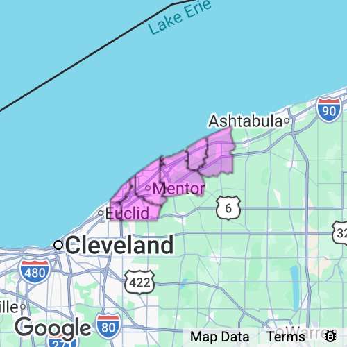 Lake County Ohio real estate agent mailing area