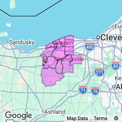 Lorain County Ohio real estate agent mailing area