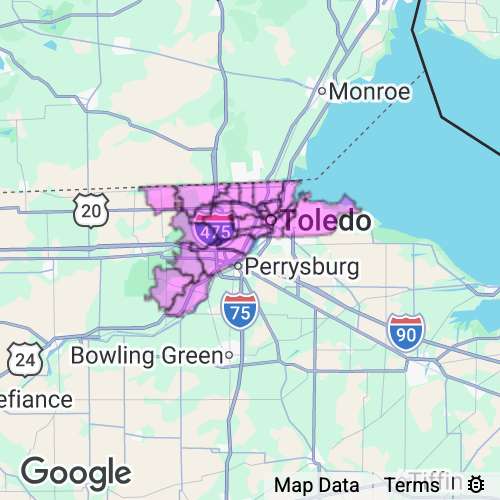 Lucas County Ohio real estate agent mailing area