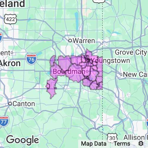 Mahoning County Ohio real estate agent mailing area