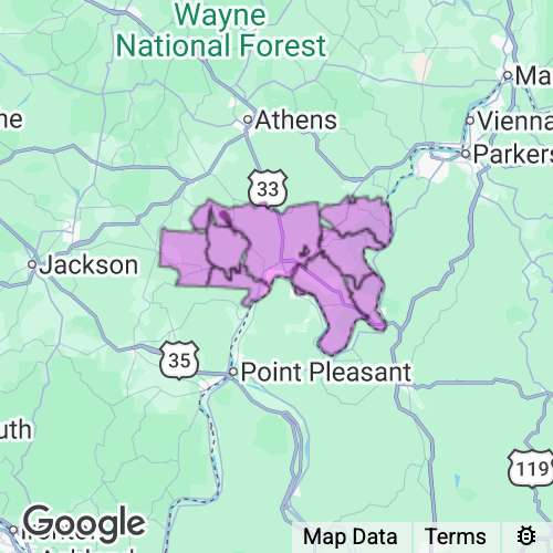 Meigs County Ohio real estate agent mailing area