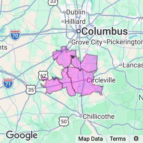 Pickaway County Ohio real estate agent mailing area
