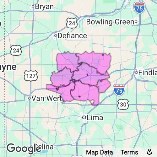 Putnam County Ohio real estate agent mailing area