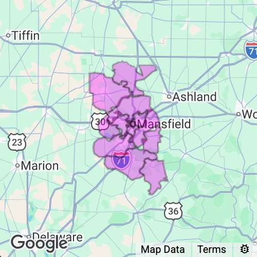 Richland County Ohio real estate agent mailing area