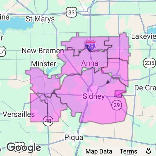 Shelby County Ohio real estate agent mailing area