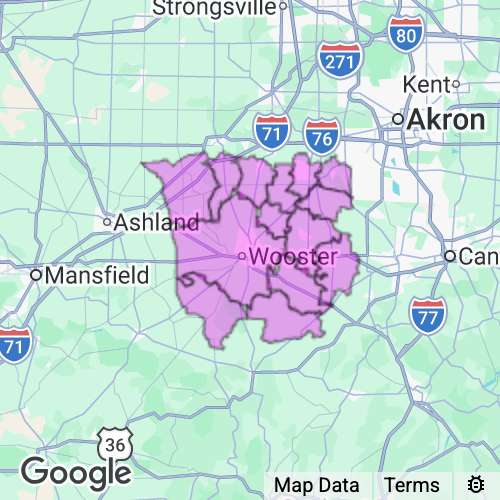 Wayne County Ohio real estate agent mailing area