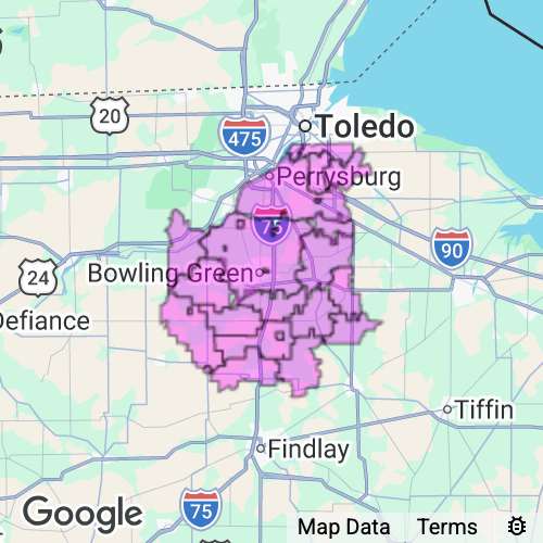 Wood County Ohio real estate agent mailing area