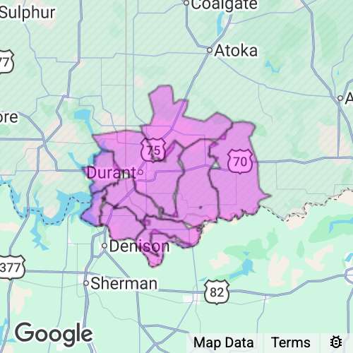 Bryan County Oklahoma real estate agent mailing area