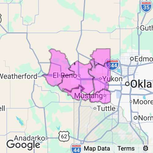 Canadian County Oklahoma real estate agent mailing area