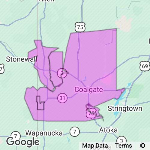 Coal County Oklahoma real estate agent mailing area