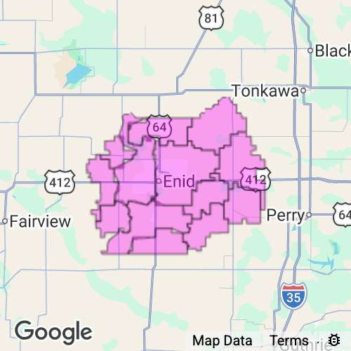 Garfield County Oklahoma real estate agent mailing area