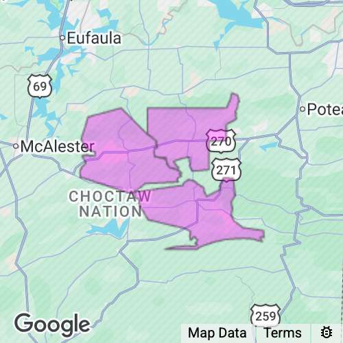 Latimer County Oklahoma real estate agent mailing area