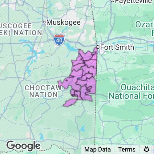 Le Flore County Oklahoma real estate agent mailing area