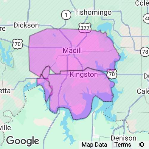 Marshall County Oklahoma real estate agent mailing area
