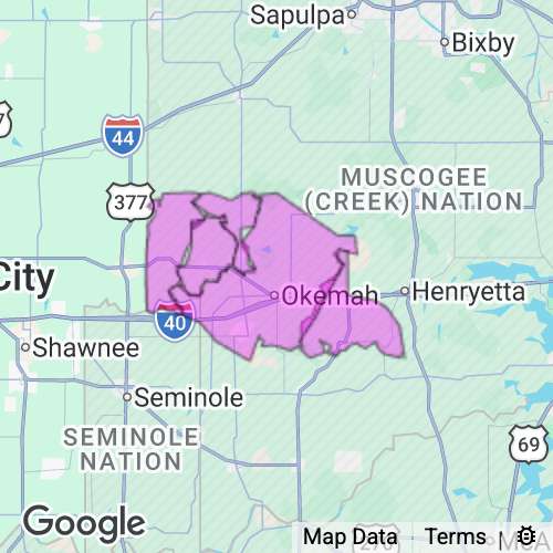 Okfuskee County Oklahoma real estate agent mailing area
