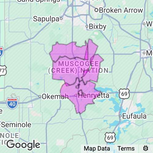 Okmulgee County Oklahoma real estate agent mailing area
