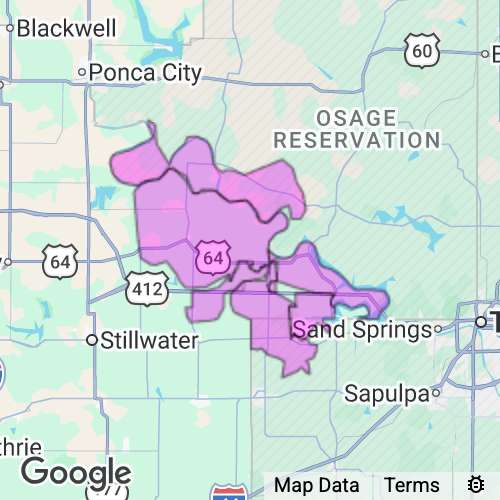Pawnee County Oklahoma real estate agent mailing area