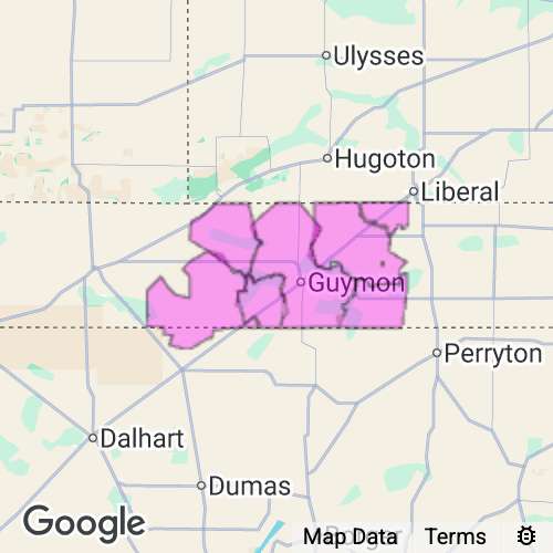 Texas County Oklahoma real estate agent mailing area