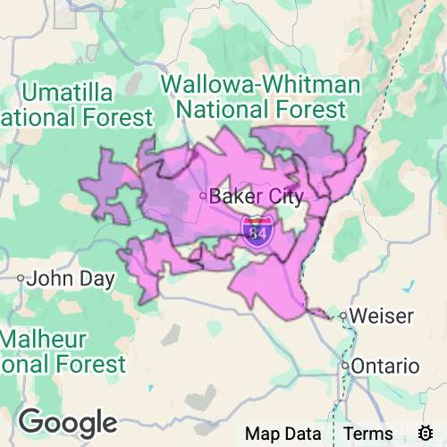 Baker County Oregon real estate agent mailing area