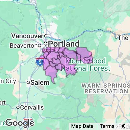Clackamas County Oregon real estate agent mailing area