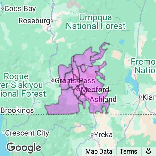 Jackson County Oregon real estate agent mailing area
