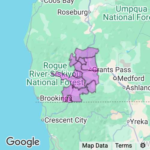Josephine County Oregon real estate agent mailing area