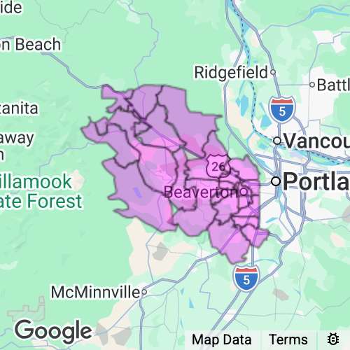 Washington County Oregon real estate agent mailing area
