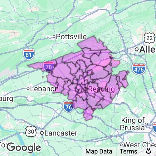 Berks County Pennsylvania real estate agent mailing area