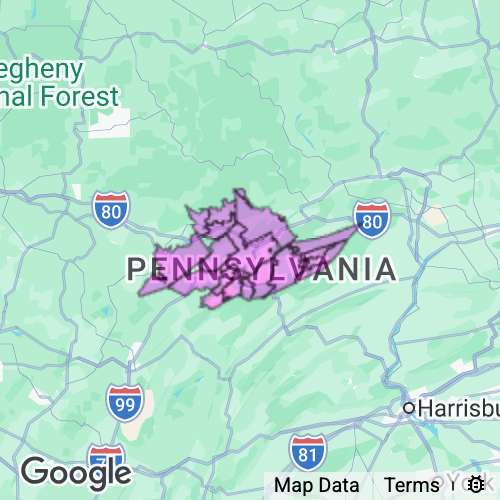Centre County Pennsylvania real estate agent mailing area