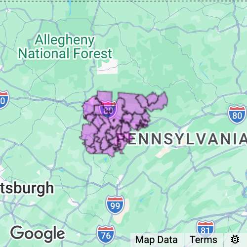 Clearfield County Pennsylvania real estate agent mailing area