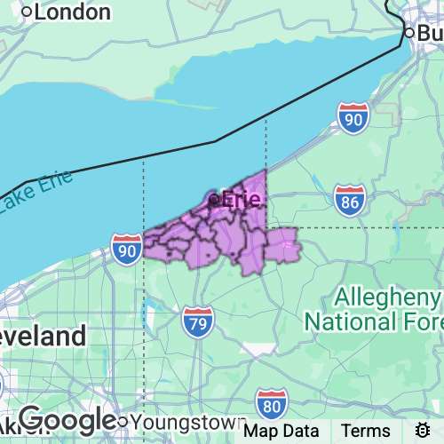 Erie County Pennsylvania real estate agent mailing area