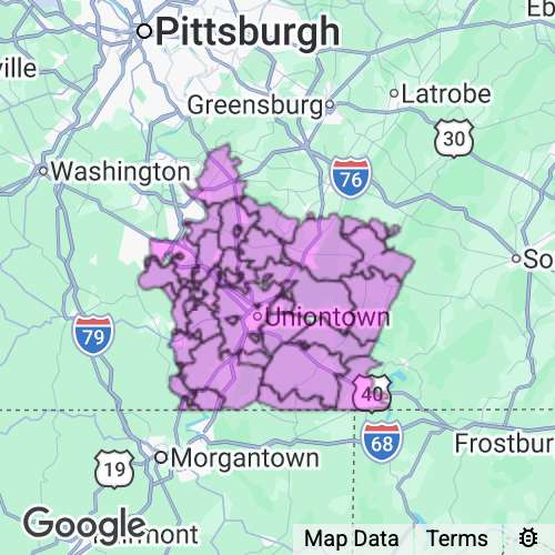 Fayette County Pennsylvania real estate agent mailing area
