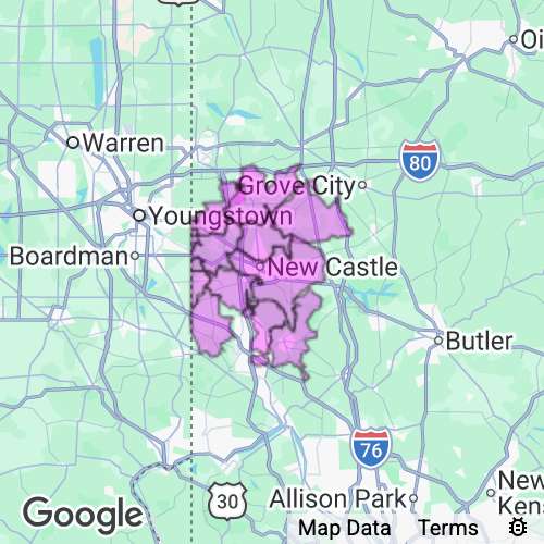 Lawrence County Pennsylvania real estate agent mailing area