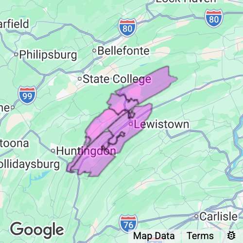 Mifflin County Pennsylvania real estate agent mailing area